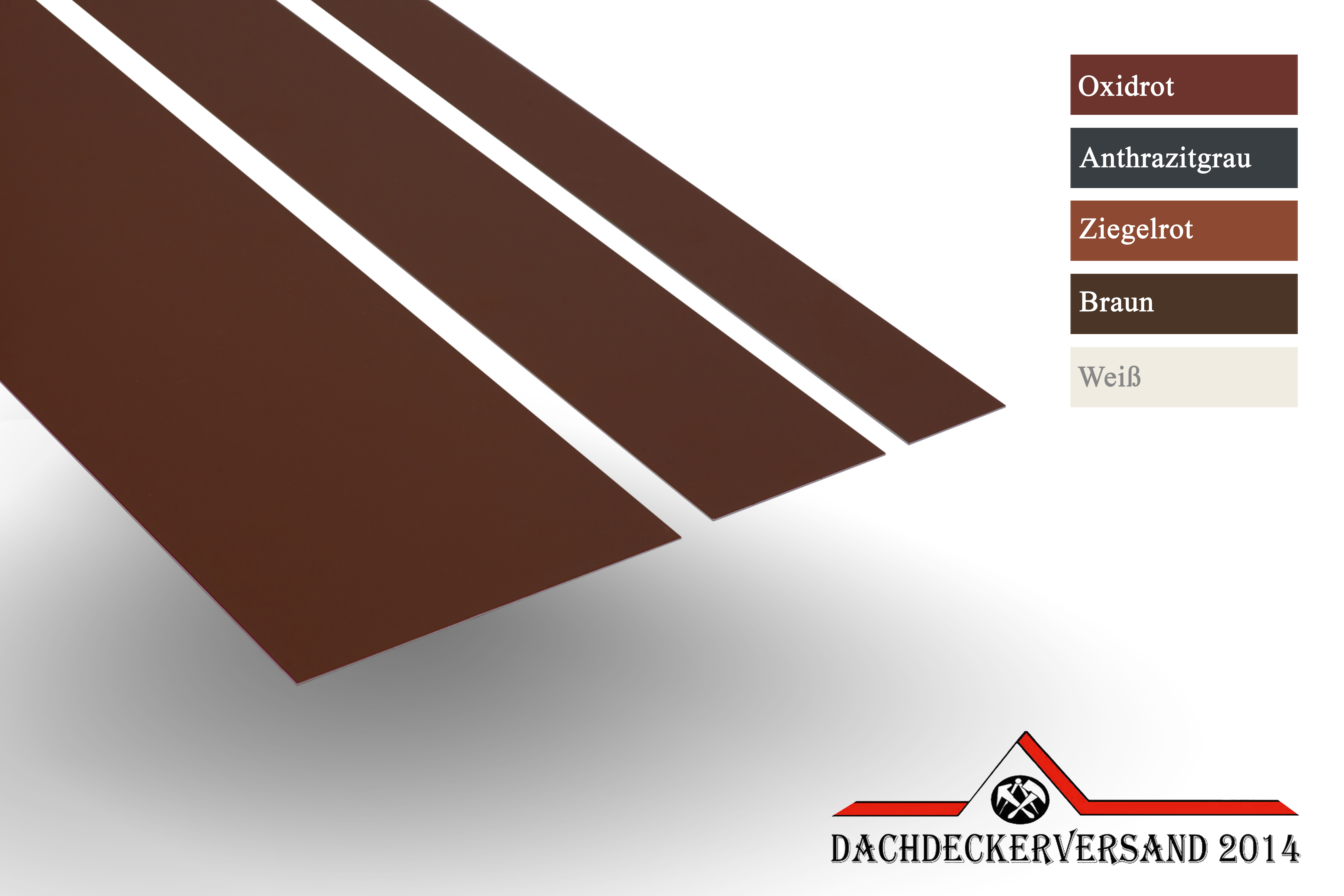 2 m Blechstreifen Alustreifen Streifenblech 0,8 mm stark - verschiedene Farben