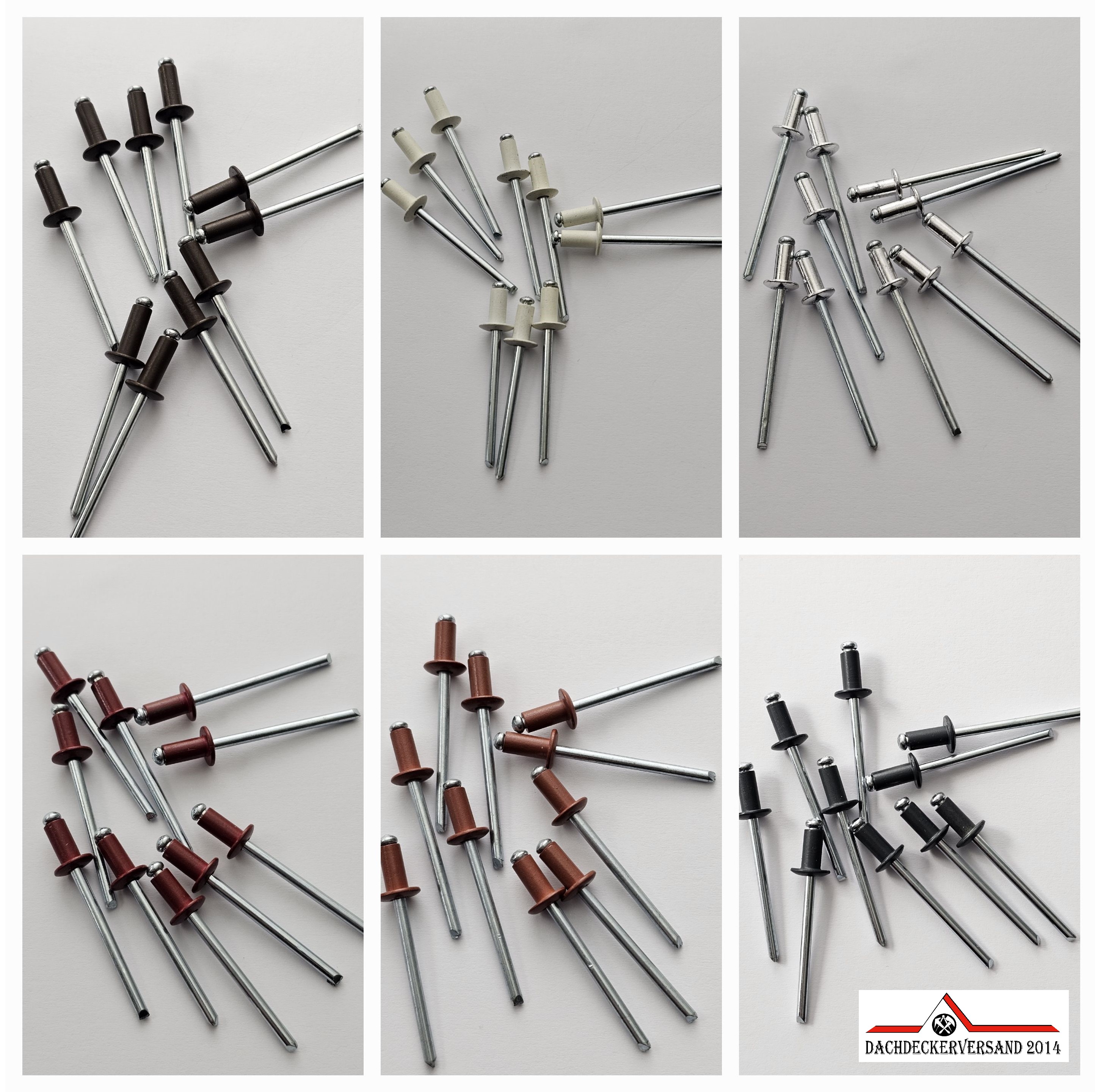 Blindnieten Nieten Niete Blechniete Popniete Popnieten 4,0 x 8 mm farbig lackiert oder natur Blindnieten Nieten Niete Blechniete Popniete Popnieten 4,0 x 8 mm farbig lackiert oder natur