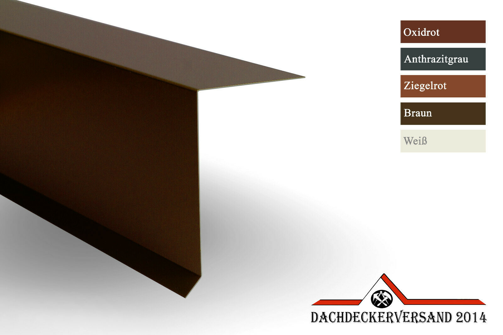 1 m Ortgangblech Ortblech Flachdach 0,8 mm stark Alu Aluminium farbig (Form A) 1 m Ortgangblech Ortblech Flachdach 0,8 mm stark Alu Aluminium farbig (Form A)