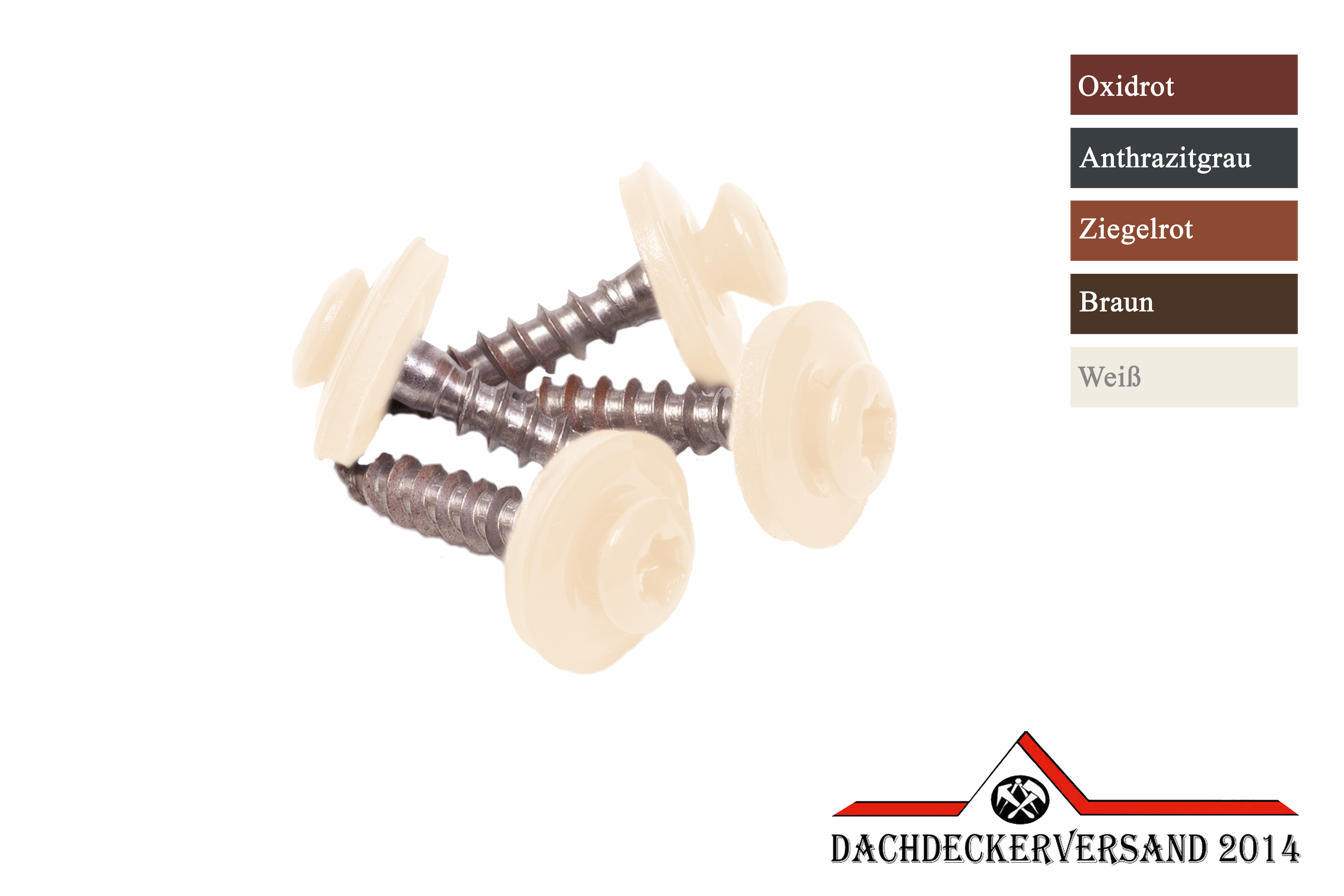 4,5 x 25 mm Spenglerschrauben mit Dichtscheibe Dichtschraube farbig - 25 Stück  4,5 x 25 mm Spenglerschrauben mit Dichtscheibe Dichtschraube farbig - 25 Stück