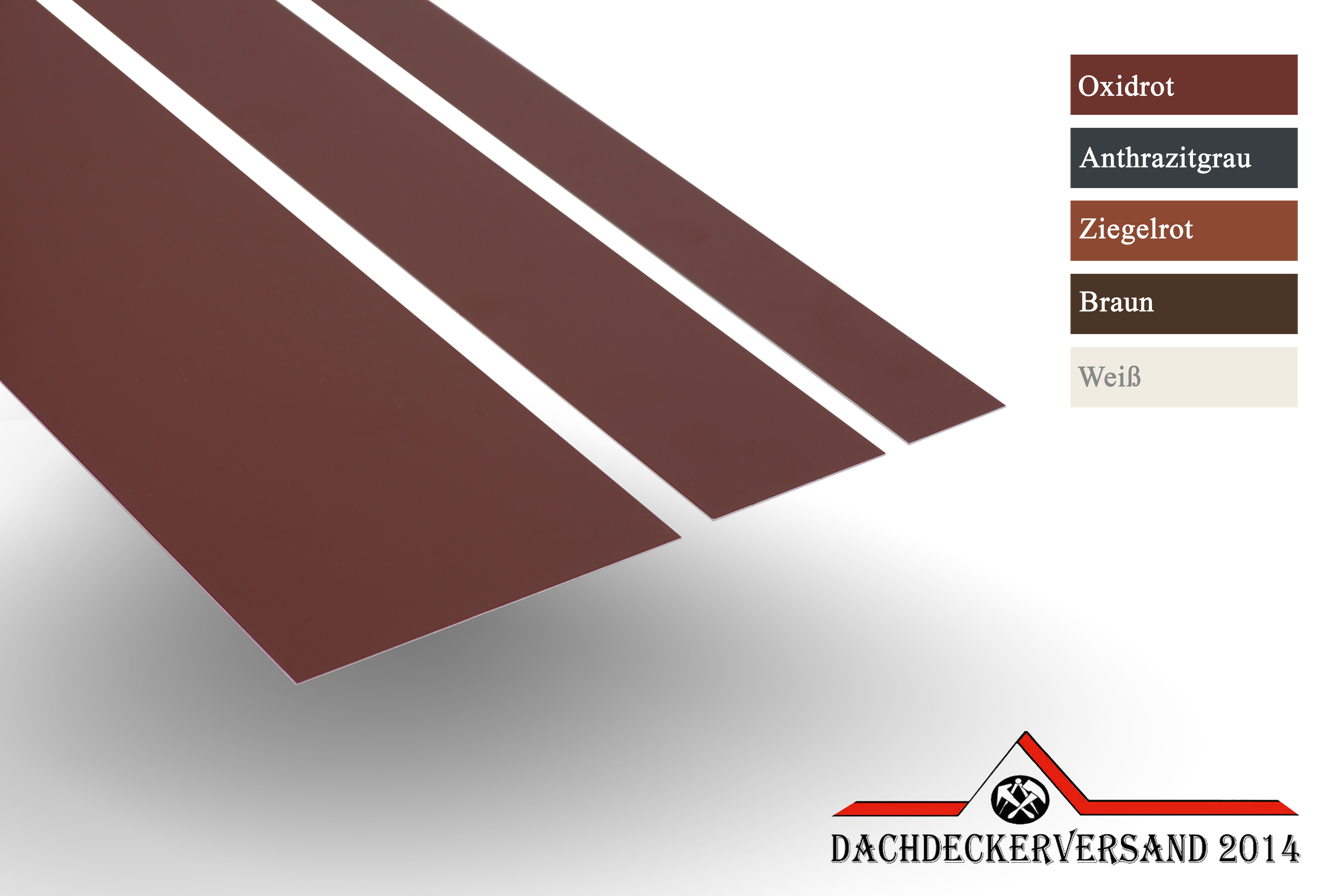 2 m Blechstreifen Alustreifen Streifenblech 0,8 mm stark - verschiedene Farben