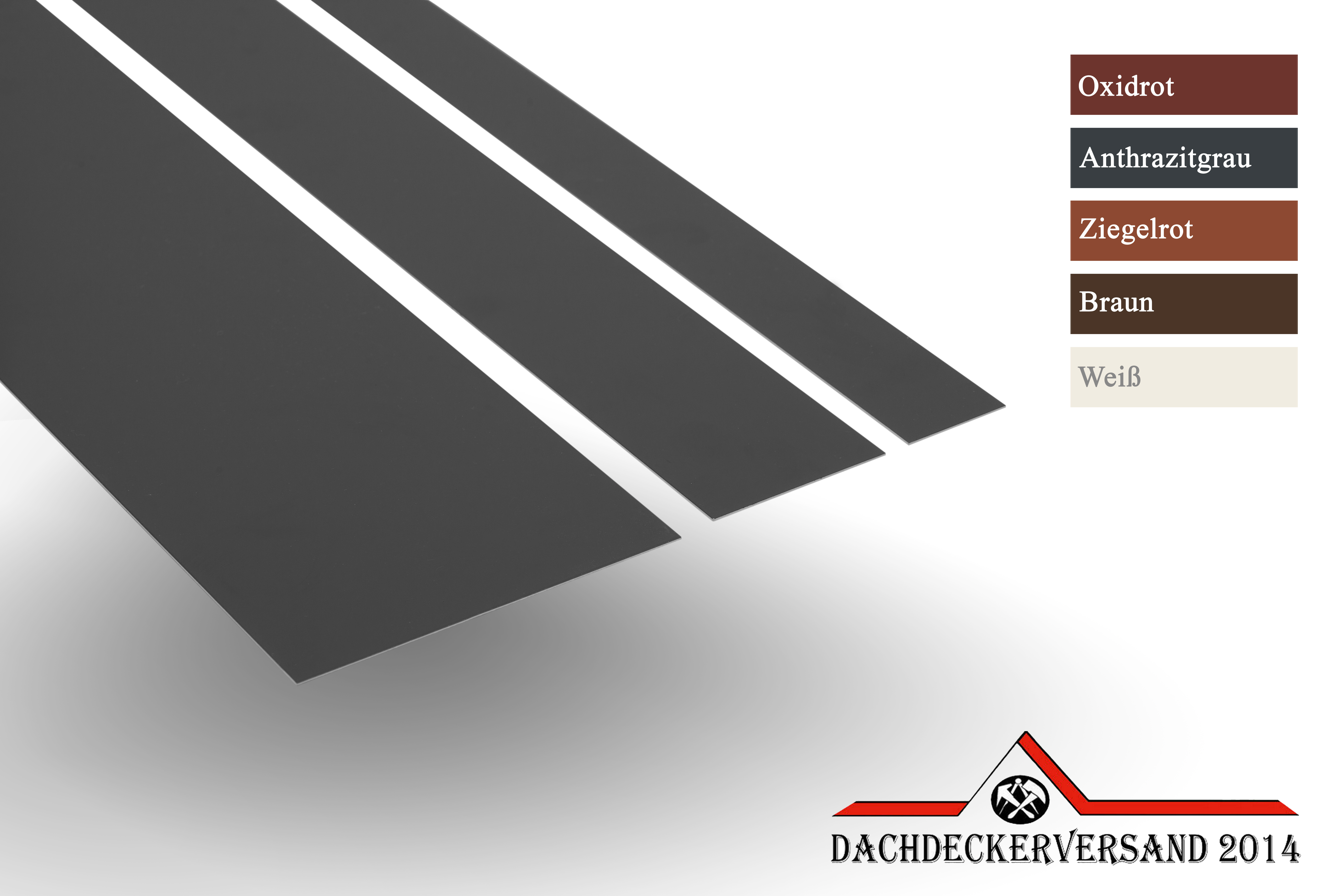 2 m Blechstreifen Alustreifen Streifenblech 0,8 mm stark - verschiedene Farben